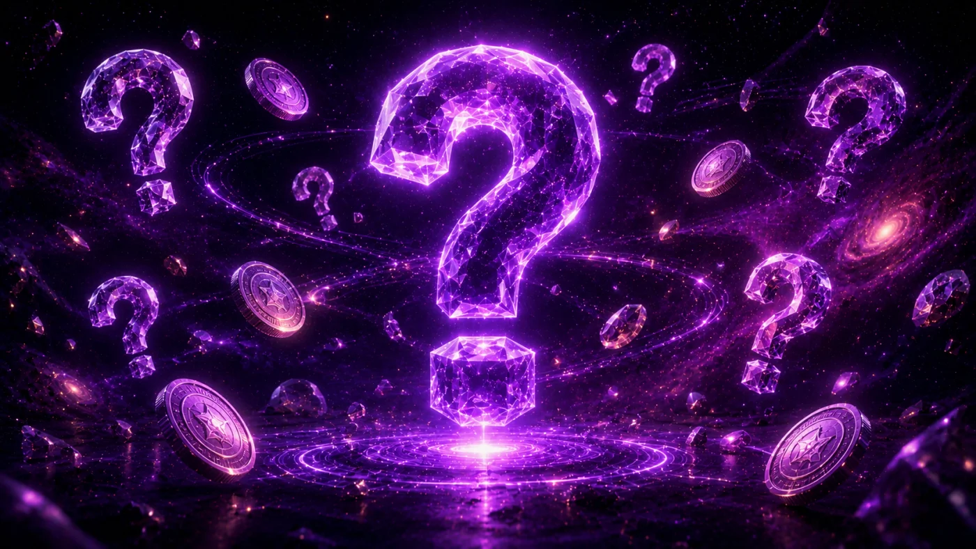 Sweepstakes casino FAQ 2026 - cosmic help desk with glowing question marks and five country flags